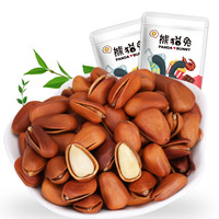 熊猫兔 原味东北松子 手剥开口红松子每日坚果108g/袋