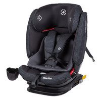 maxi cosi迈可适汽车儿童安全座椅9个月-12岁AirProtect专利防撞气垫ISOFIX接口(游牧黑)Titan Pro睿智小巨人