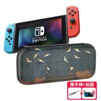 锦读 Jemdo Switch/OLED收纳包/保护壳/套ns卡盒收纳箱全套马里奥硬包游戏收纳配件 Switch马里奥保护壳+卡盒+钢化膜
