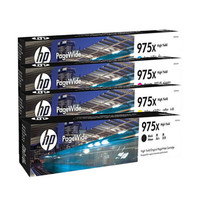 惠普(HP)975X高容量墨盒四色套装 (适用页宽打印机577dw/577z/477dwMFP/552dw/452dw)