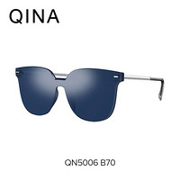 QINA亓那2019新款墨镜女韩版潮迪丽热巴同款太阳镜QN5006 QN5006B70