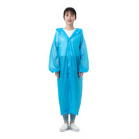 NH挪客户外 Naturehike户外雨衣成人男女通用徒步透明便携式旅游一次性雨披 蓝色