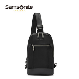 Samsonite 新秀丽 Samsonite/新秀丽男士休闲时尚斜挎包休闲简约牛皮革胸包TO6