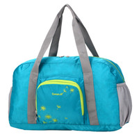 卡拉羊大容量折叠旅行包户外手提肩挎短途旅行袋男女行李包CX3251松石绿