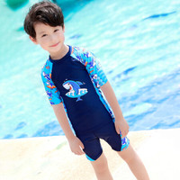 YOUYOU 佑游 儿童游泳衣男童分体宝宝中大童小孩婴幼儿学生游泳裤泳装套装 38284A XL码