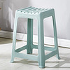 景彩 凳子塑料凳加厚家用餐椅板凳浴室凳餐凳高凳子JC101 北欧绿