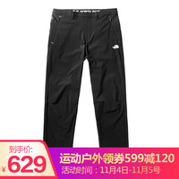 北面 The North Face  2019秋冬款户外休闲舒适保暖防泼水男士长裤子 | NF0A 3VTD JK3/  黑色  34