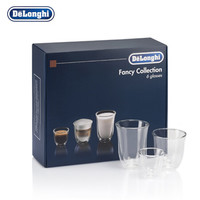 De'Longhi德龙（Delonghi）咖啡机  中空杯 隔热玻璃水杯 60ml 190ml 220ml 6只装 双层玻璃杯礼盒装