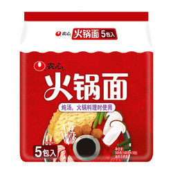 NONGSHIM 农心 火锅面 方便面 （无料包） 辛拉面系列 袋面速食零食品 五连包 100g*5包