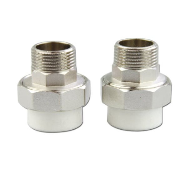 红枫hf ppr外牙活接(白) 40mm*1/1/4寸