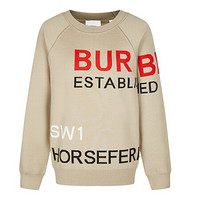 BURBERRY 博柏利 Horseferry系列 女士圆领针织衫 80135861 卡其色 L