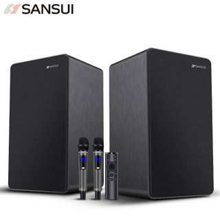 SANSUI 山水 H12 语音智能点歌系统家庭ktv音响套装 点歌机一体机 家用蓝牙音箱 客厅卡拉ok唱歌k歌设备