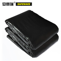 安赛瑞 工业垃圾袋(50个装)90×110cm 黑色 加厚工业垃圾袋 办公加厚垃圾袋 平口垃圾袋 12302