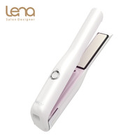 lena 卷发棒 无线充电直发器夹板 迷你内扣美发电直发卷发烫发器 便携小直板夹卷发器 LN-806磨砂白