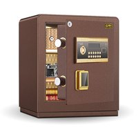 黑石保险柜高44cm办公家用小型3C认证防盗入墙入柜保险箱全钢电子密码款保险柜
