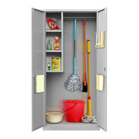 洛来宝 清洁柜 保洁卫生工具收纳储物柜拖把扫把卫生间杂物柜 双门