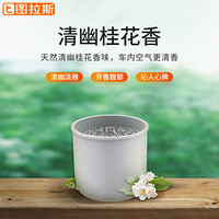 图拉斯(TORRAS)车载空气净化器替换装 新车除甲醛异味 汽车用品汽车香水新房办公室除甲醛 替换装-桂花香