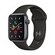 23日0点：Apple Watch Series 5智能手表（GPS款 40毫米深空灰色铝金属表壳 黑色运动型表带 MWV82CH/A)