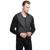 花花公子(PLAYBOY)保暖背心男加厚加绒桑蚕丝中老年保暖马夹男莫代尔青年打底棉秋冬上衣8367 男藏青 XXL