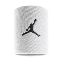 耐克（NIKE）运动护具 护腕 乔丹JORDAN JUMPMAN护腕 AC4094-101/JKN01101OS 两只装 白色 均码