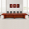 94027 办公家具会议桌大型开会桌中式简约洽谈桌6米+14把椅子
