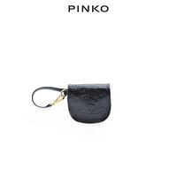 PINKO 品高 女士磁扣压花小号手拿包1P21HMY5VS Z99 黑色