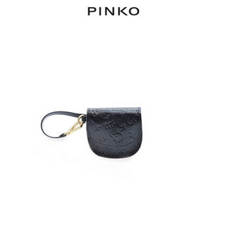 PINKO 品高 女士磁扣压花小号手拿包1P21HMY5VS Z99 黑色