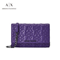 ARMANI EXCHANGE 阿玛尼奢侈品19秋冬新款女士单肩背包 948105-9A071 PURPLE-13570 U