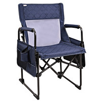 MAC钓鱼椅子美术生折叠凳子豪华扶手椅折叠椅导演椅沙滩椅 藏青色