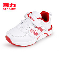 回力儿童运动鞋男女童中大童时尚休闲跑鞋2841 白红 28码鞋内长约16.7cm
