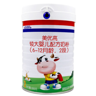商品澳优ausnutria 美优高 2段 6-12个月 婴幼儿配方奶粉 800克/听