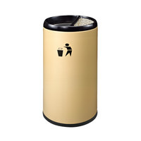 南 GPX-110HX 港式垃圾桶 户外烟灰桶垃圾筒公用垃圾箱果皮桶 杏色 内桶容量33升