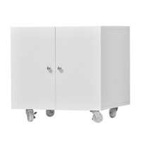 中伟矮柜打印机柜办公柜a4文件柜铁皮柜档案柜资料柜复印机底柜打印纸储存柜600*600*600白色款