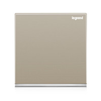 罗格朗开关插座面板86型逸景米兰金大面板墙壁电源插座开关 单开双控