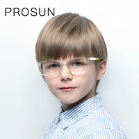 保圣（PROSUN）儿童眼镜框2019新品轻盈舒适防滑男女童眼镜架 近视眼镜PD5017 A19亮黑