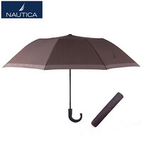 诺帝卡（NAUTICA）晴雨伞Elite自动折叠晴雨伞遮阳伞防晒防紫外线太阳伞黑胶雨伞黑色30200101