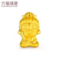 六福珠宝 网络专款足金硬金Q版佛虚空藏黄金转运珠路路通串珠手绳 定价 GFA1TBP0048 金重约1.47克