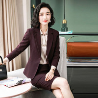 米兰茵（MILANYIN）女装2019秋款职业装女套装时尚气质西服ol正装工作服 NYml175 衬衫 3XL