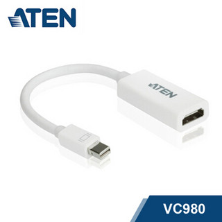 ATEN 宏正mini DP转hdmi转换器 苹果MacBook雷电转接线 VC980