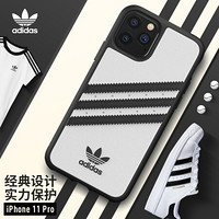 adidas（阿迪达斯）苹果新品iPhone11 Pro 5.8英寸 时尚防摔防滑手机壳保护套 时尚三叶草Samba系列-熊猫白