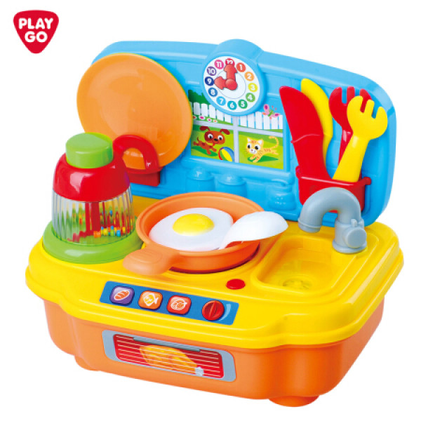 playgo贝乐高 过家家玩具 男孩女孩玩具 益智玩具 儿童厨房玩具烧饭