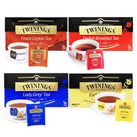 英国川宁(TWININGS)经典红茶套装（早餐50g+伯爵50g+锡兰茶50g+仕女伯爵50g)