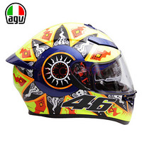 AGV 头盔 K3 SV TOP 双镜片四季广角通风全盔 意大利机车赛车骑行防雾跑盔 ROSSI 2002 L