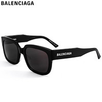 巴黎世家(BALENCIAGA)太阳镜男女 墨镜 灰色镜片黑色镜框BB0049S 001 55mm