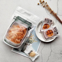 雅高 食品密封袋 加厚食品级PE保鲜密实袋 冰箱厨房收纳袋 零食果蔬保鲜袋 50个一包 *2件