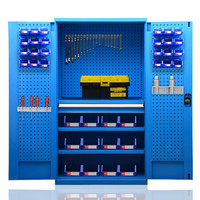 ZUOSHENG 佐盛 重型工具柜整理柜车间工具收纳箱铁皮柜带挂板钢制资料柜60CM深 款式4