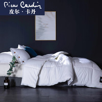 皮尔卡丹 被子被芯100%澳洲羊毛被 冬天加厚秋冬羊绒被保暖被褥单人 埃迪白 150*200cm 6斤