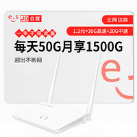 移动4G无线路由器 三网通CPE 企业家用 随身随行车载WIFI 无限流量上网卡 SIM免插卡热点 华正易尚 一年套餐