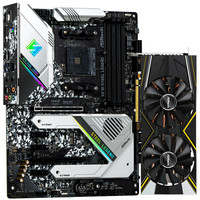 华擎(ASRock)X570 Steel Legend主板+Radeon RX 5700 Challenger D 8G OC 板卡套装