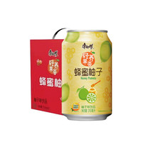 康师傅果汁CAN310ml*12蜂蜜柚子果味果汁饮料轻养果荟礼盒装